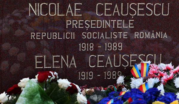Romania's late communist dictator Nicolae Ceausescu new tumb