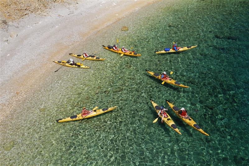 Kayak en Croacia. Foto. Cedida por Turismo de Croacia