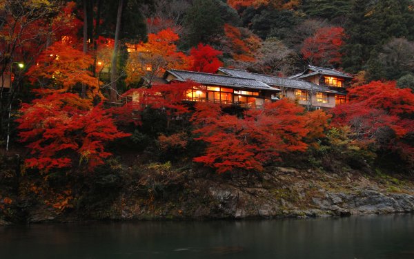 Cabaña Hoshinoya en Kyoto. Foto: Nuba.