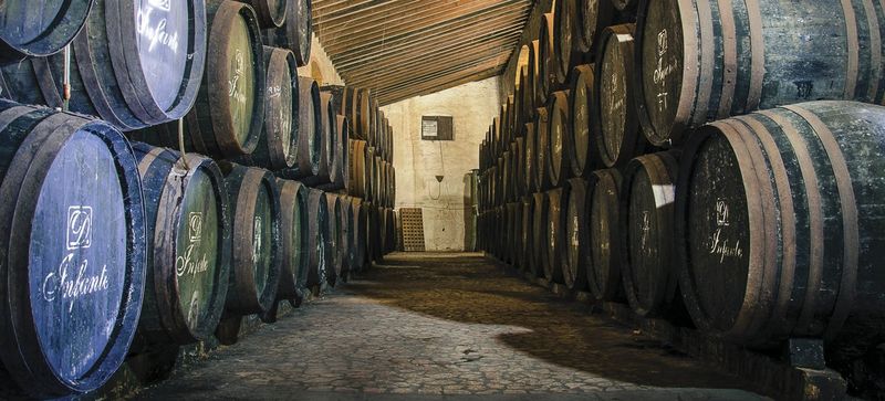 Los vinos de Huelva son mayoritariamente blancos, elaborados a partir de la uva autóctona "zalema" 