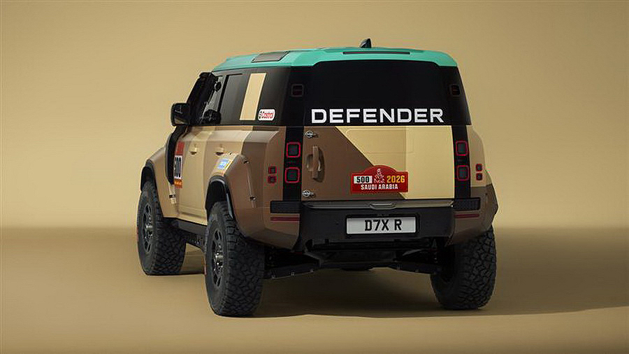 Un Defender preparado para competir en el Dakar 2026