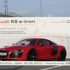 Récord para el Audi R8 e-tron en Nurburgring