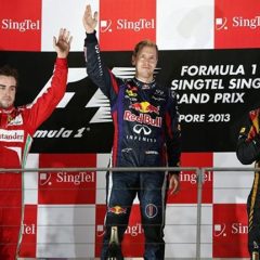 Vettel abruma en Singapur y Alonso hace un gran trabajo