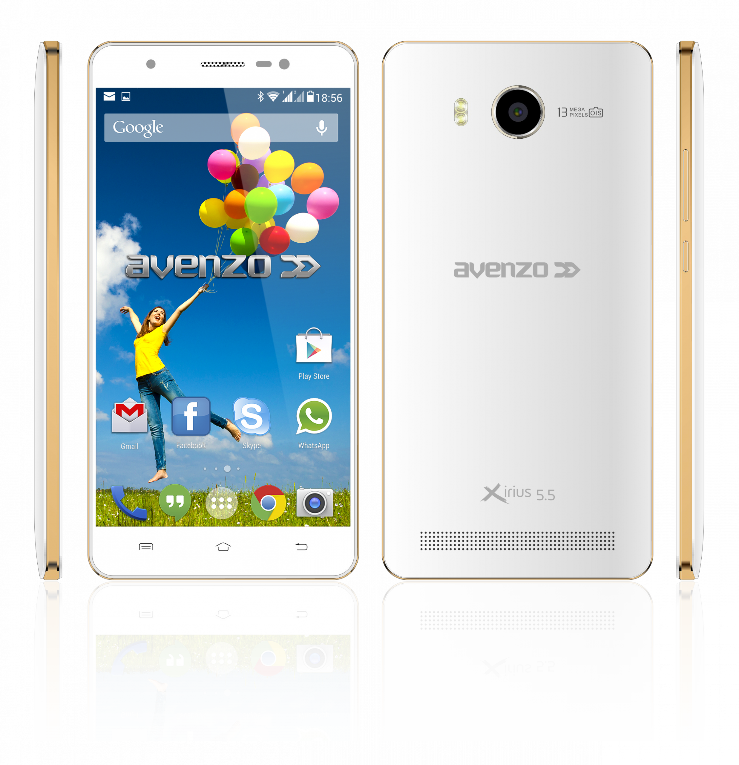 Smartphone Avenzo Xirius 5.5 WhiteGold(AV112)_All