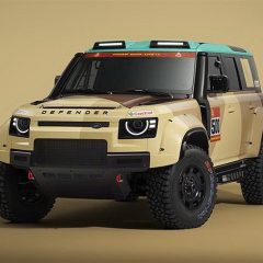 Un Defender preparado para competir en el Dakar 2026