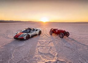 El Maserati MCPURA Cielo Tributo 1926 unido al día de la Mille Miglia